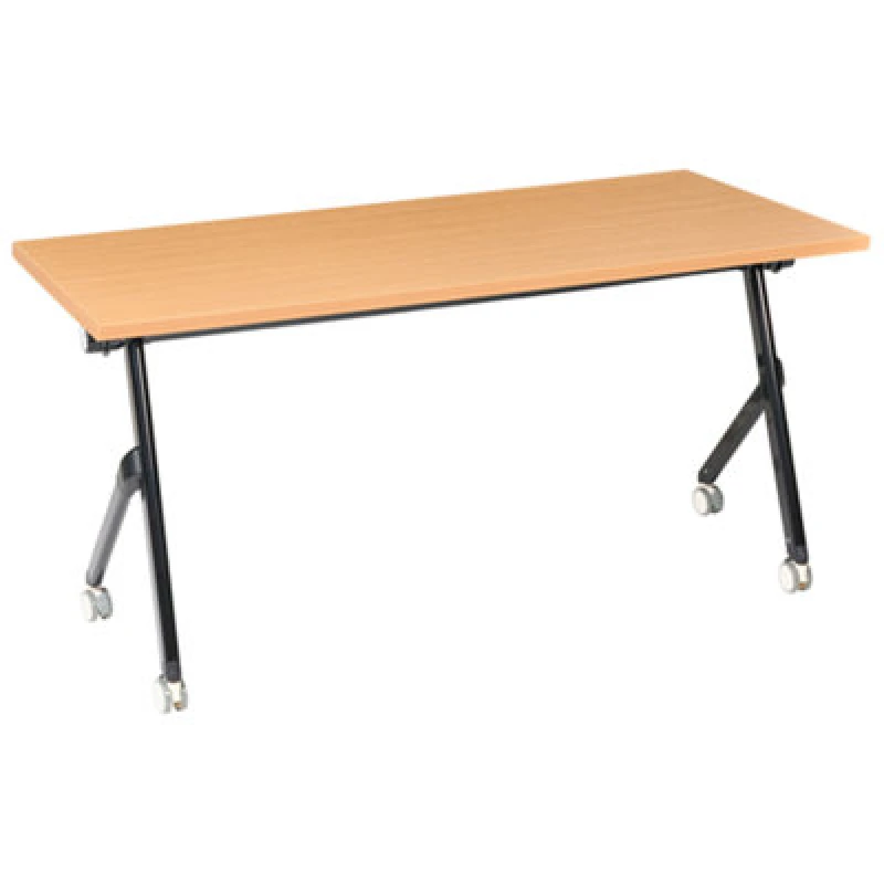 Image of Beliani Foldable Office Desk Bendi Brown 160 Cm 60 Cm