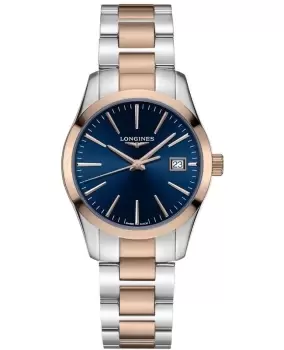 Longines Conquest Classic Blue Dial Two Toned Stainless Steel Womens Watch L2.386.3.92.7 L2.386.3.92.7