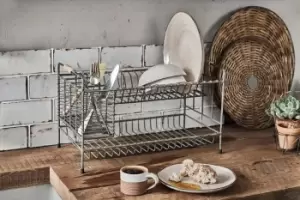 Image of Nkuku Tilmo Dish Rack Kitchen & Dining Accessories Grey 28 x 47 x 25 cm