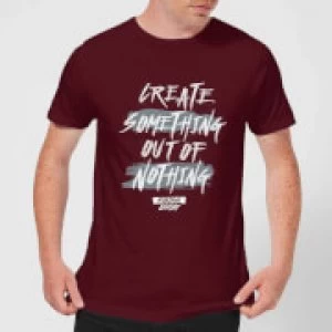 Image of Create Something Mens T-Shirt - Burgundy - L