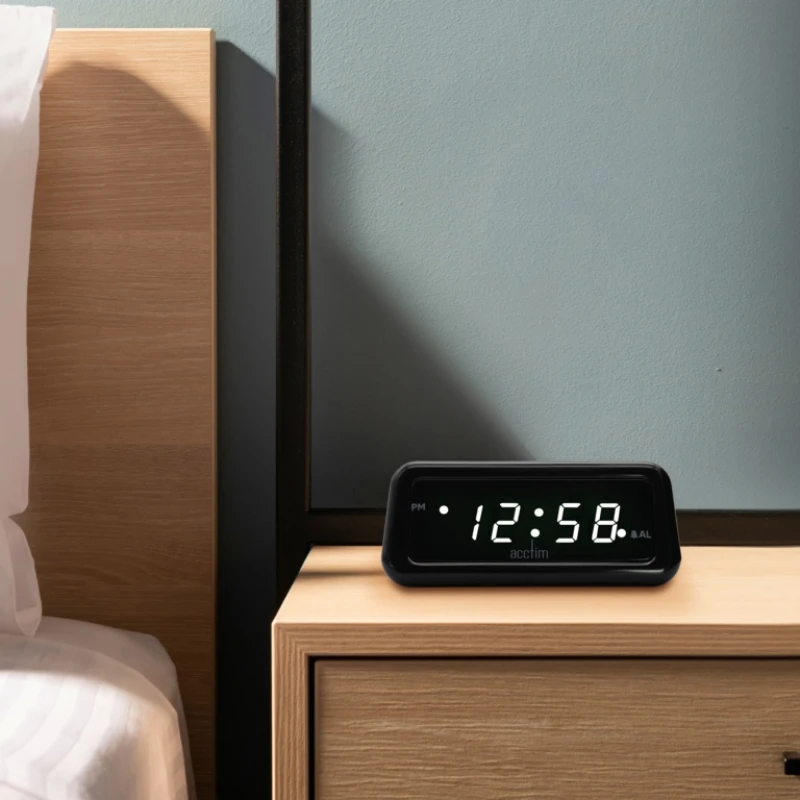 Image of Acctim Cory White LED Smart Connector Alarm Clock 16542