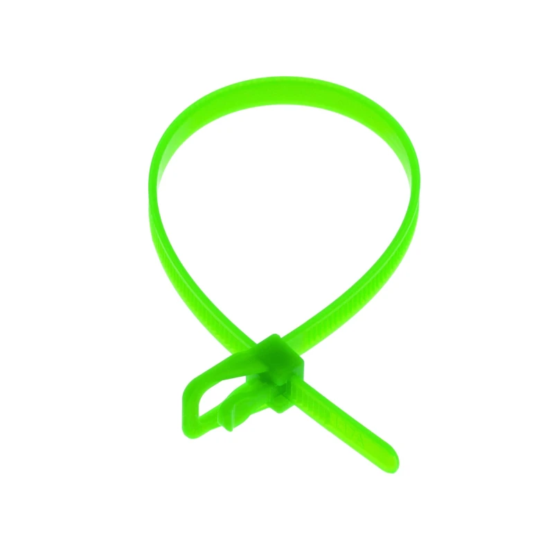 Image of Cablenet Cablenet EVT-S12FG-TA cable tie Releasable cable tie Nylon Light Green 100 pc(s) EVT-S12FG-TA