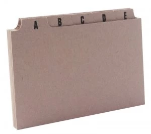 Image of Q Connect Guidecards 5x3 A-z Buff