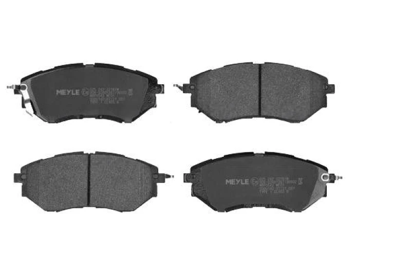 Image of MEYLE 025 242 2218/W Brake pad set Front Axle, with acoustic wear warning, Original Quality, with anti-squeak plate Brake Pad Set,disc brake (402)