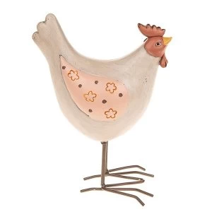 image of Henrietta Hen Pink Wing Small Ornament