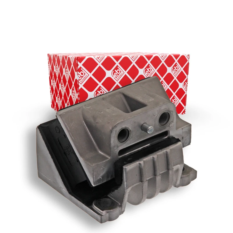 Image of FEBI BILSTEIN 08215 Engine mount both sides, Rubber-Metal Mount Elastomer, Cast Aluminium Engine Mounting (247)