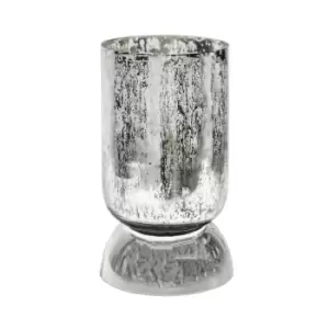 image of Regency Small Metallic Tiered Vase Silver