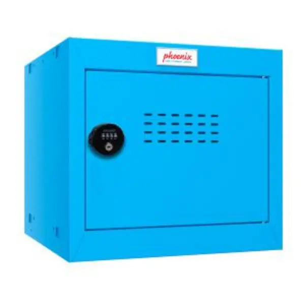 image of Phoenix CL Series Size 1 Cube Locker in Blue with Combination Lock EXR39974PH