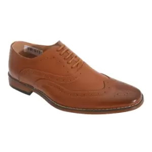 Goor Boys 5 Eyelet Brogue Oxford Shoes (4 UK) (Tan)