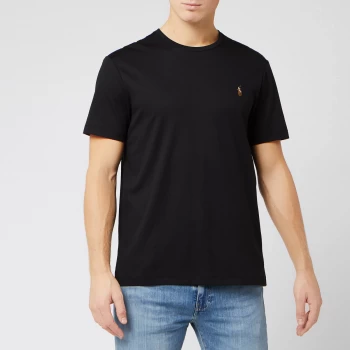 Image of Polo Ralph Lauren Mens Custom Slim Fit Soft Cotton T-Shirt - Polo Black - S