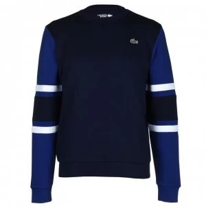 Image of Lacoste Sleeve Crew - Navy/Blue