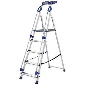 Image of Werner Workstation 5 Tread Aluminium Stepladder