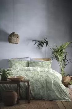 Image of 'Matteo' Botanical Print Duvet Cover Set