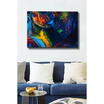 Image of Kanvas Tablo (70 x 100) - 147 Multicolor Decorative Canvas Painting