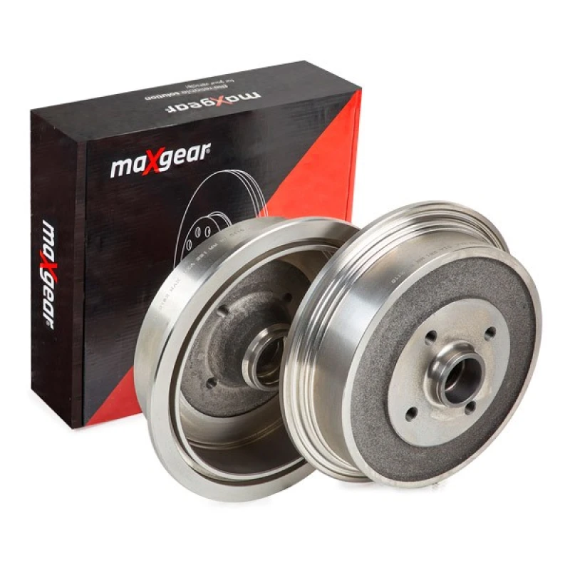 Image of MAXGEAR 19-2182 Brake Drum Rear Axle, 291mm, with wheel hub Brake Drum (123)