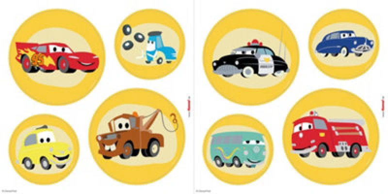 Image of Komar Disney Cars Ka-Chow Self-Adhesive Window Stickers