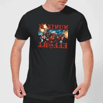 Image of Marvel Deadpool Maximum Effort T-Shirt - Black - 3XL - Black