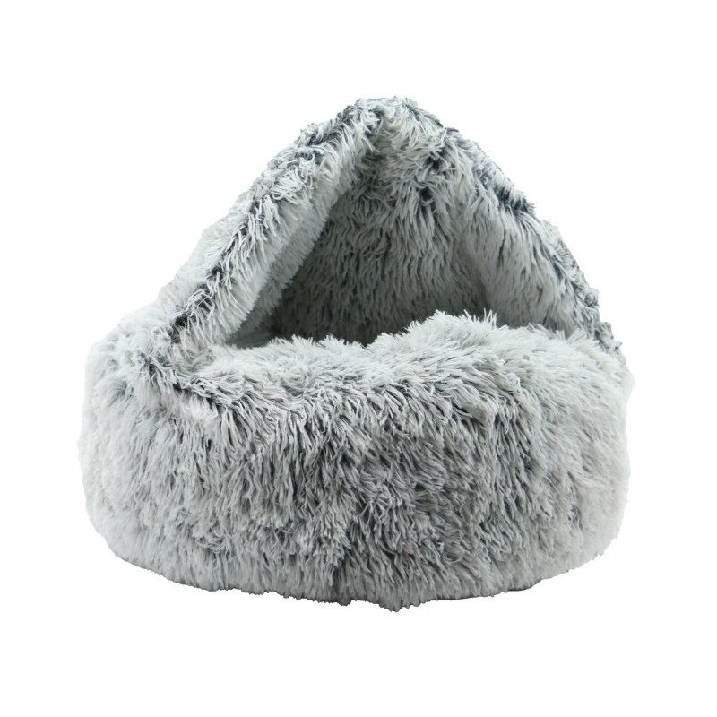 Image of Ancol Plush Cove Bed Grey