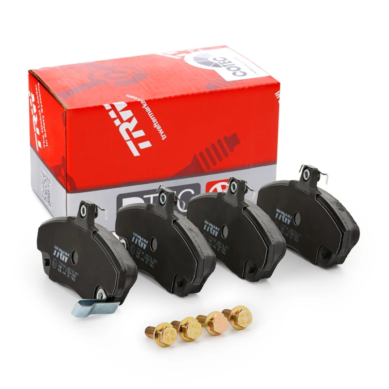 Image of TRW GDB496 Brake pad set with acoustic wear warning, with brake caliper screws Brake Pad Set,disc brake (402)