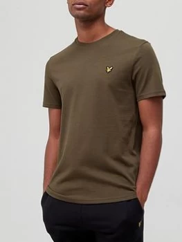 image of Lyle & Scott Small Logo T-Shirt - Olive Size 2XL, Men