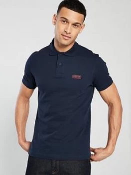 Image of Barbour International International Essential Polo Shirt, Navy, Size L, Men