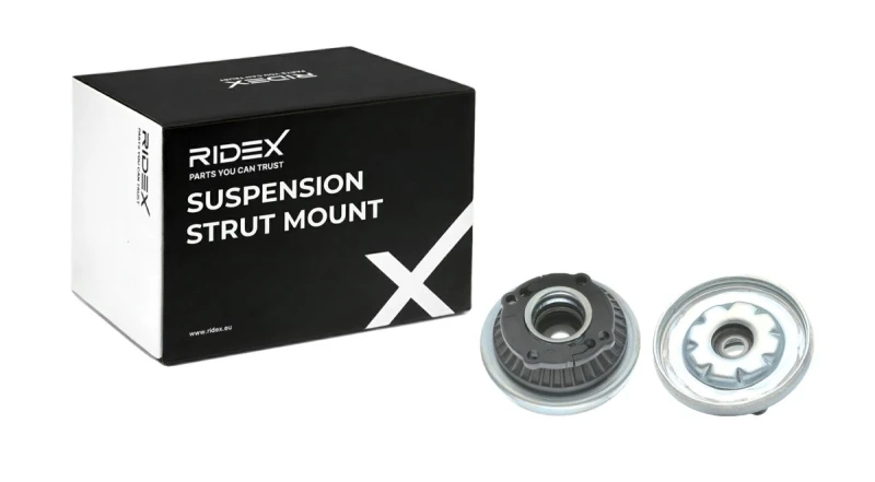 Image of RIDEX 1180S0865 Top strut mount Front Axle, without ball bearing Suspension Strut Support Bearing (1180)