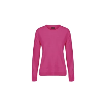 image of Island Green Ladies Supersoft Crew Kneck Jumper - Pink - L Size: Large