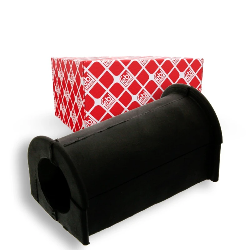 Image of FEBI BILSTEIN 04342 Stabilizer Bushes Front Axle, Rubber Rubber Anti-roll Bar Bush Kit (1334)