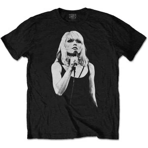 image of Debbie Harry - Open Mic. Mens Large T-Shirt - Black