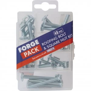 image of Forgefix ForgePack 48 Piece Roofing Bolt and Nut Set