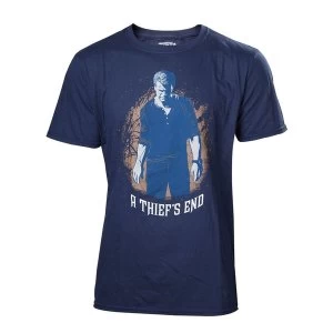Image of Uncharted 4 A Thief's End Mens Boxcover Large T-Shirt
