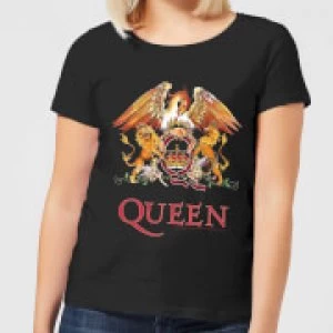 Image of Queen Crest Womens T-Shirt - Black
