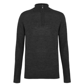 image of Howick Merino Funnel Neck Jumper - Grey