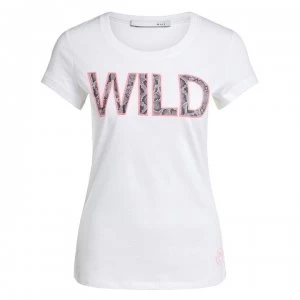 Image of Oui Wild Logo T-Shirt - Cloud 1006