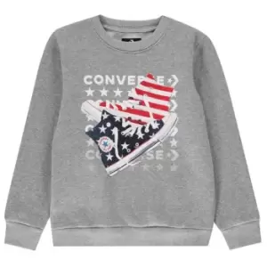 image of Converse Canna Crew Sweatshirt Junior Boys - Grey