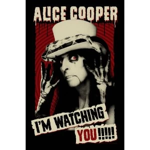 image of Alice Cooper - I'm Watching You Textile Poster