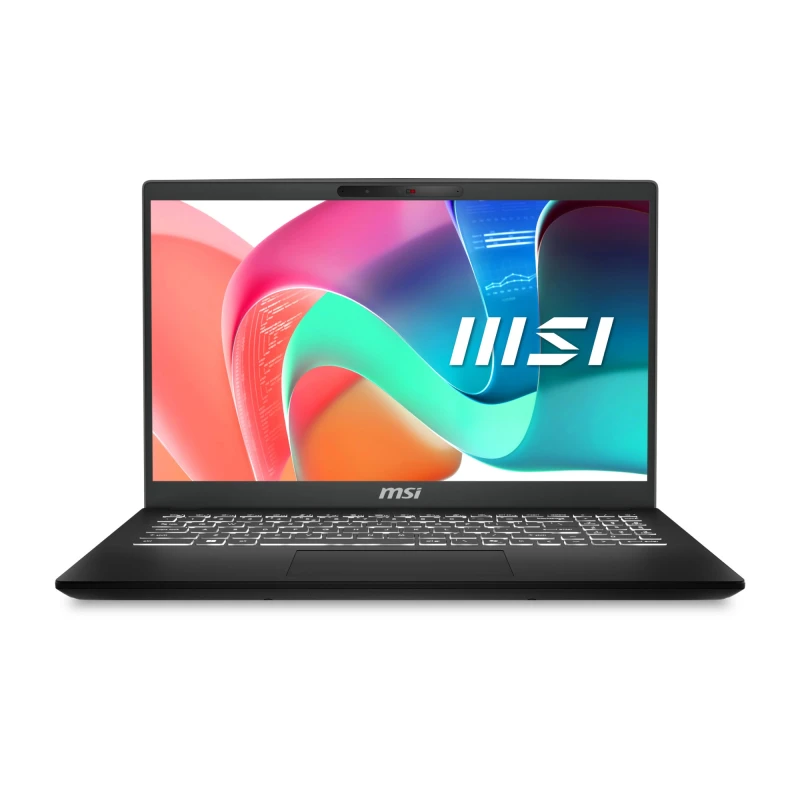 Image of MSI Modern 15 Intel Core 5 8GB RAM 512GB SSD 15.6" Windows 11 Laptop 9S7-15H431-282 Black