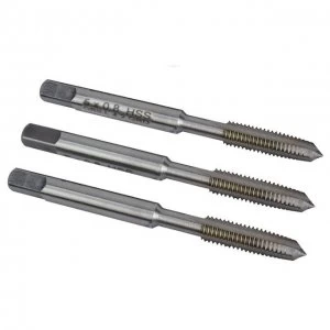 Image of Faithfull HSS Straight Flute Tap Set M5 x 0.8, 3 Piece