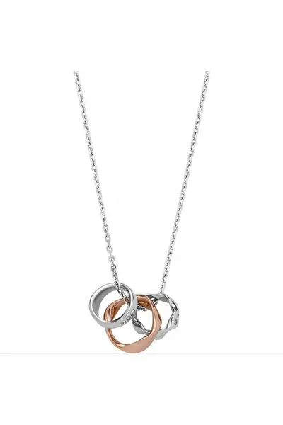 image of Skagen Jewellery Kariana Two Tone Stainless Steel Necklace - Skj1590998 Silver