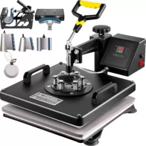 Image of VEVOR Heat Press 8 in 1 Heat Press Machine 38x38cm Heat Transfer Press 15x15Inch T-Shirt Press Mulitifuctional Sublimation Machine for T-Shirt Mug Hat
