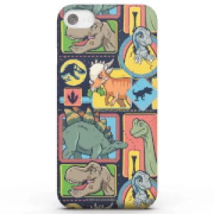 image of Jurassic Park Cute Dino Pattern Phone Case for iPhone and Android - iPhone 8 - Snap Case - Gloss