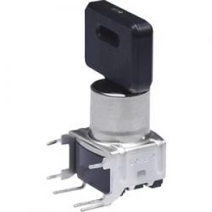 Image of Key switch 28 V DCAC 0.1 A 1 x OnOnOn 2 x 45