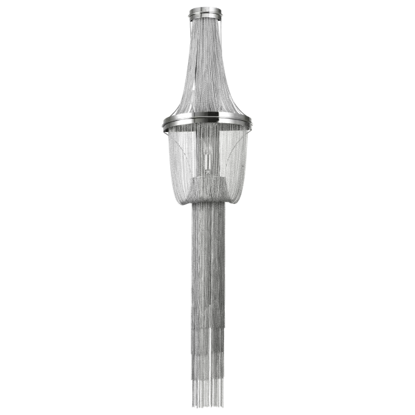 Image of Roma 4 Light Wall Lamp Nickel, E14