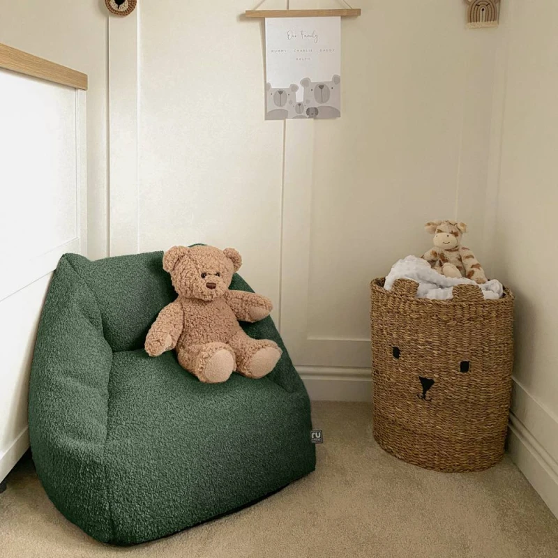 Image of rucomfy Beanbags rucomfy Kids Snuggle Chair - Snug Moss, Green 005-KSNCH-MOS