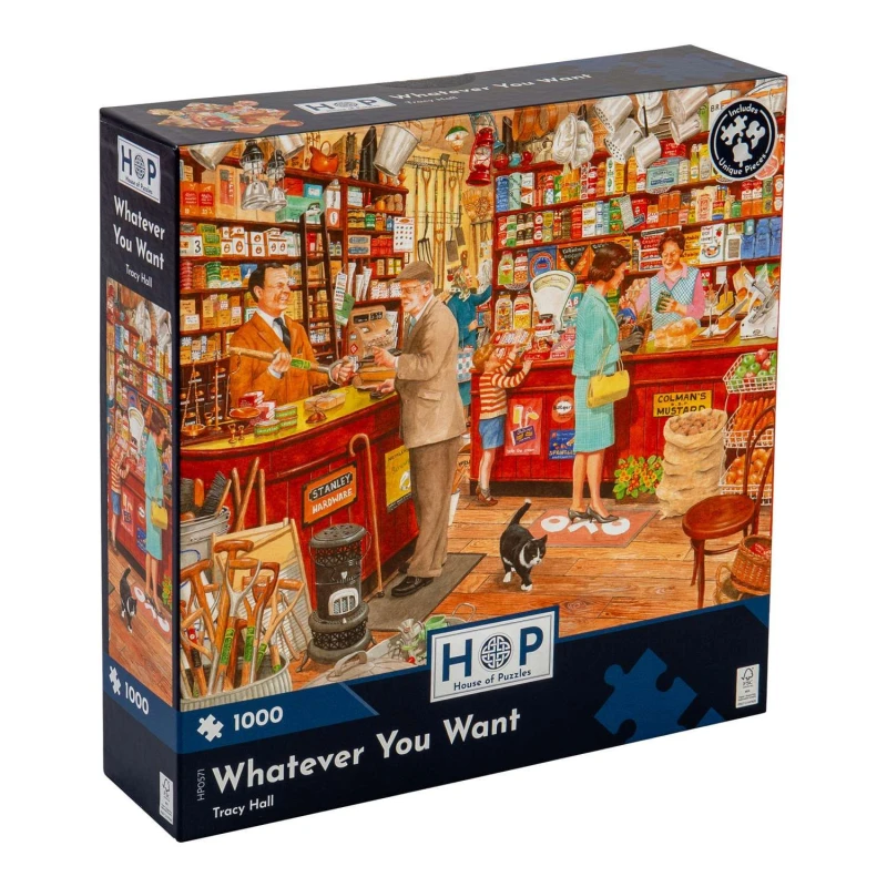 Image of The House Of Puzzles Whatever You Want, 1000 Piece Jigsaw Puzzle Multi unisex
