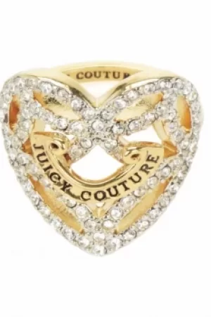 image of Juicy Couture Jewellery Pave Open Heart Ring JEWEL WJW826-710-6