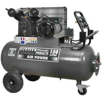 image of Sealey SAC3153B Air Compressor 150 Litre 240v