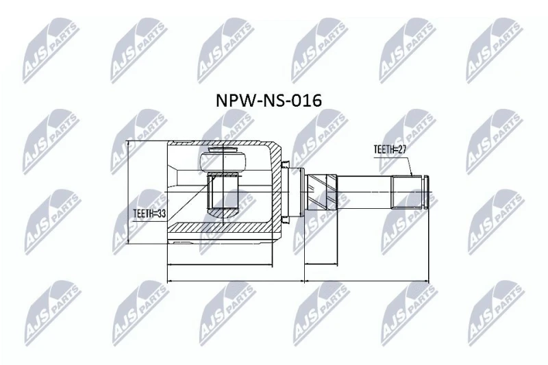 Image of NTY CV joint kit NTY NPW-NS-016