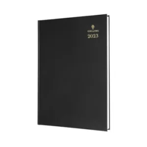 Image of Early Edition A4 Day To Page 2023 Diary Black 44E.99-23
