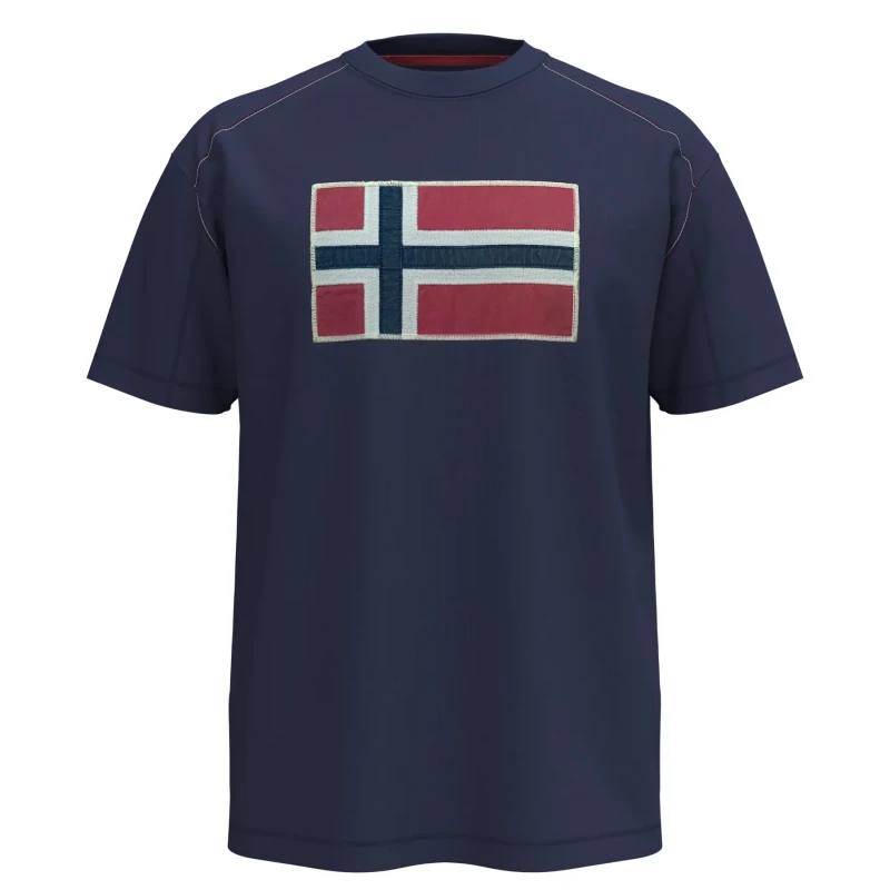 Image of T-Shirt Napapijri S-Reflect Bleu Male S